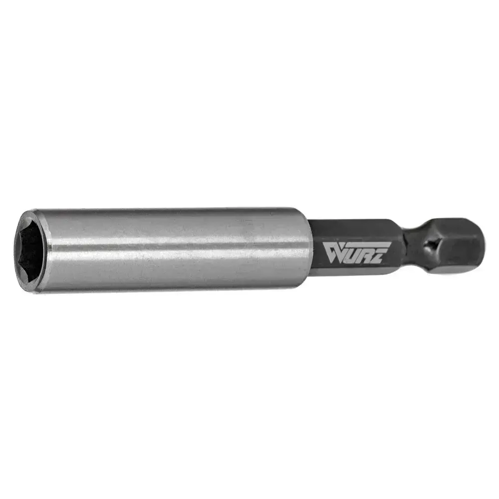 Адаптер для бит магнитный удлинитель (нержавеющая сталь) 60мм WURZ 3366-1