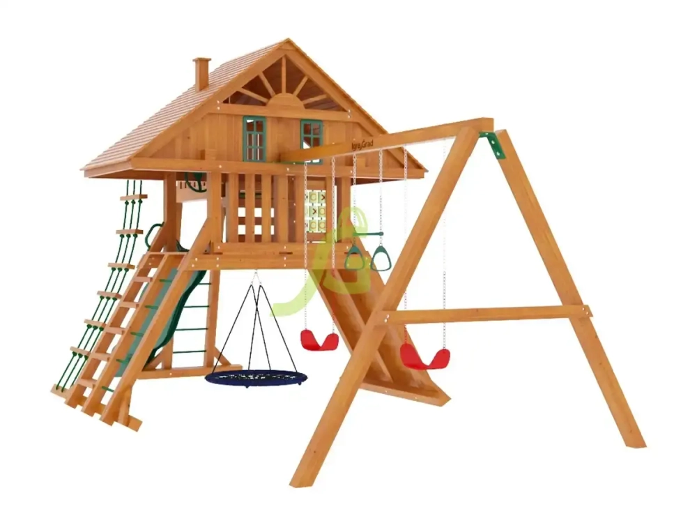 Детская деревянная площадка Крепость Фани Deluxe