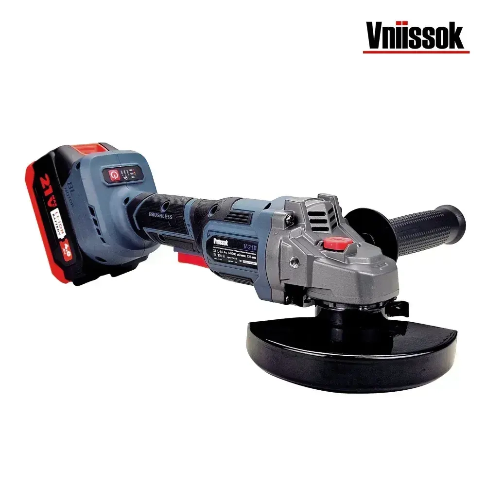 Шлифмашина угловая бесщеточная аккумуляторная УШМ 21V 2АКБ