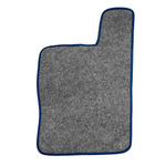 Ковры RENAULT T (автомат) (экокожа, черный, синий кант, синяя вышивка)