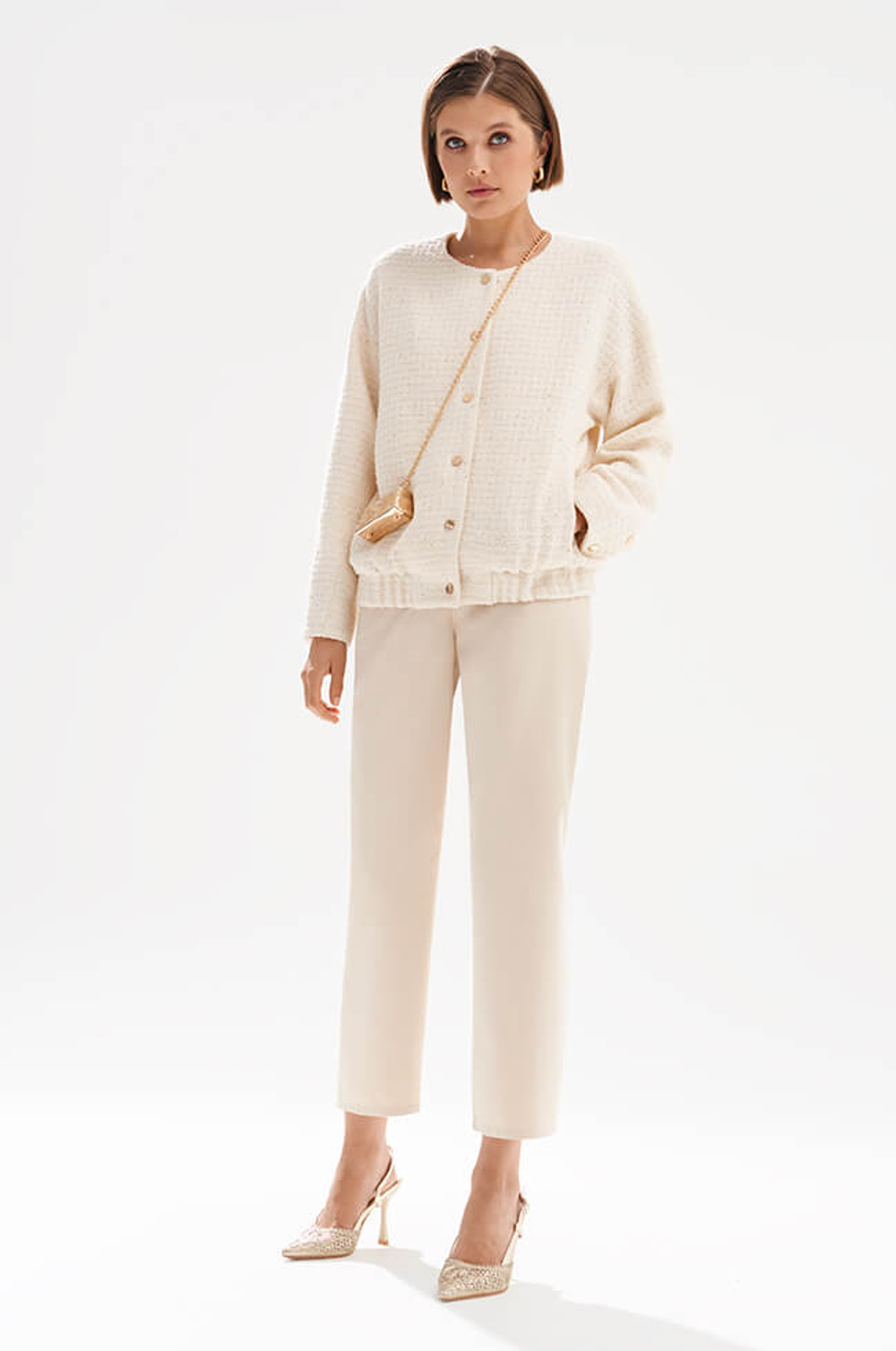 1986 Блузон женский (сливочно-золотистый)