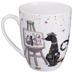 Кружка 430мл "Лавандовые коты, 425-164