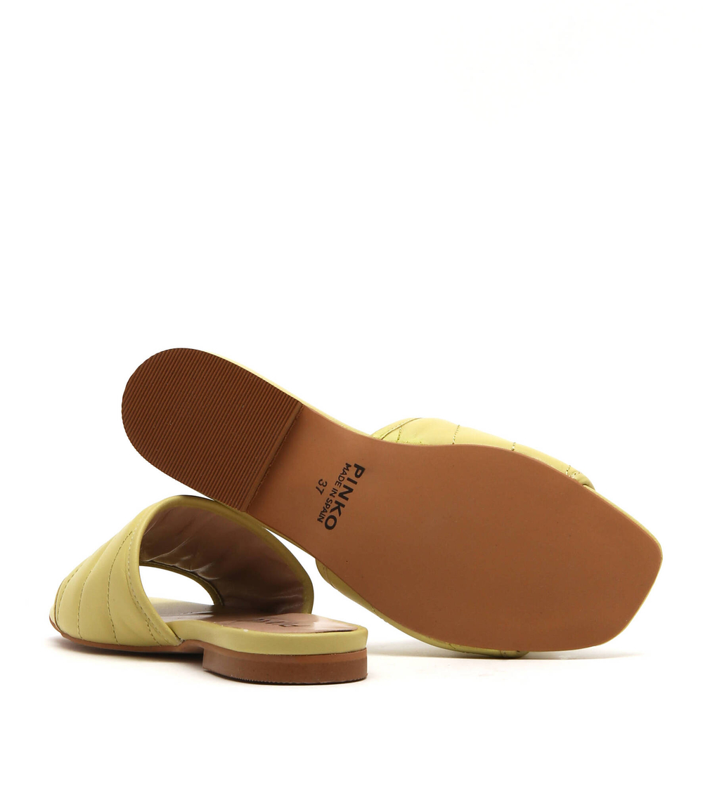 Кожаные шлепанцы molly Pinko - желтый(1H211B Y86B)