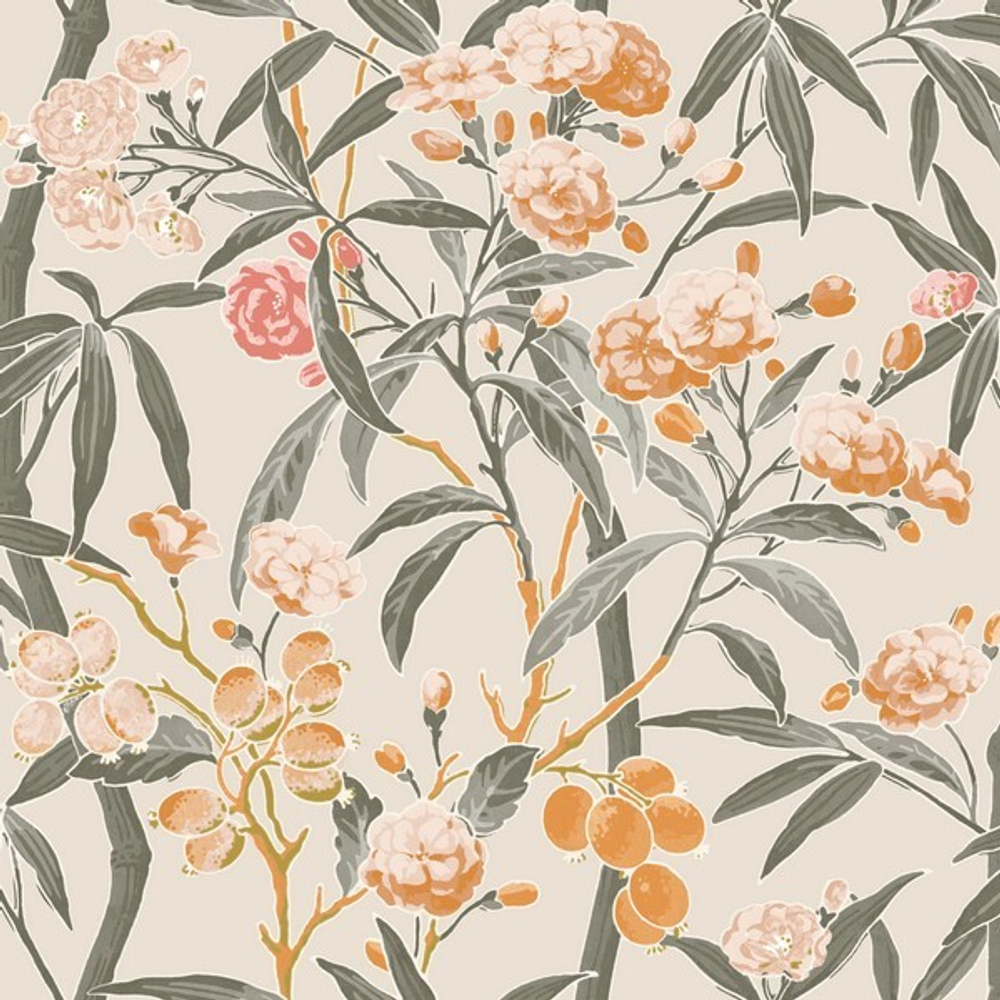 Обои виниловые на флизелине Casadeco Cuba арт. 8433 33 48 CBBA