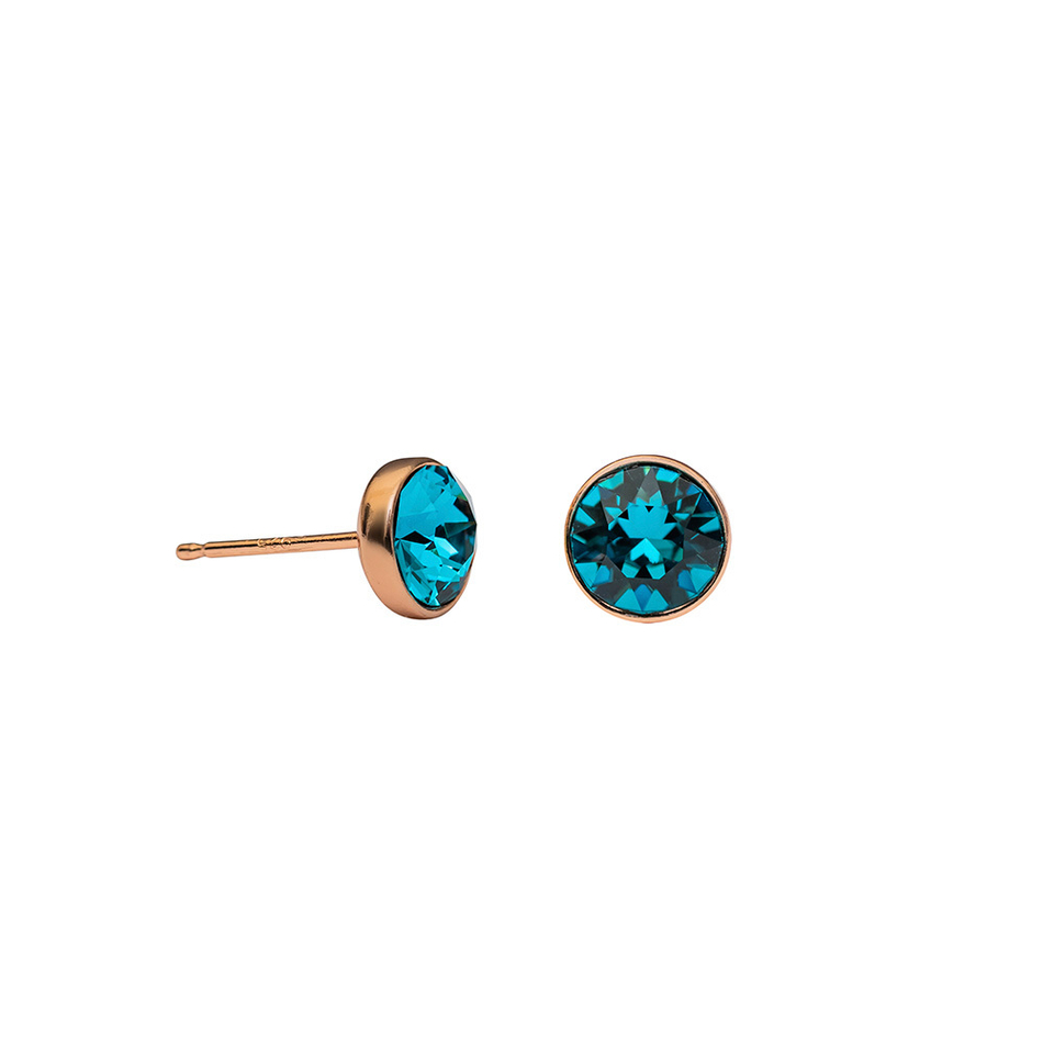 Серьги-пусеты Fiore Luna Indicolite SWE297 IN RG