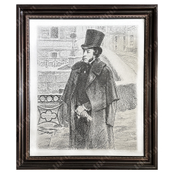 Лаврухин Ю.Н. (1924–2016). Пушкин. Мойка. 1992 г. Бумага, автолитография.