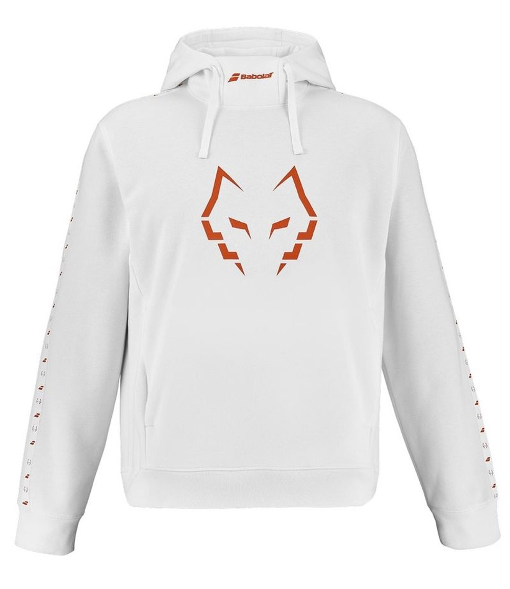 Мужская теннисная кофта Babolat Sweat J.Lebron - white