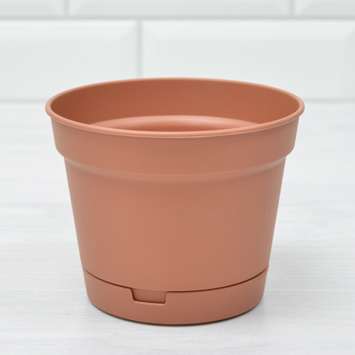 Горшок цветочный Mint 0,7л d120мм, терракотовый