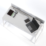 Cтол письменный Ингар  Д132 132x58x76, белый