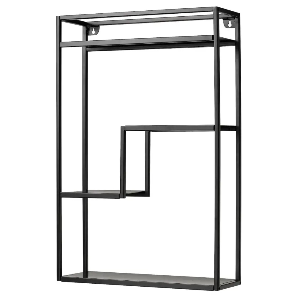 Настенная полка - LINDÅSEN IKEA/ ЛИНДОСЕН ИКЕА, 40х60х13 см, черный