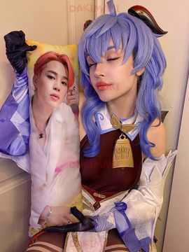 Мини дакимакура Чимин из БТС | BTS арт. M1094, 60х20 см