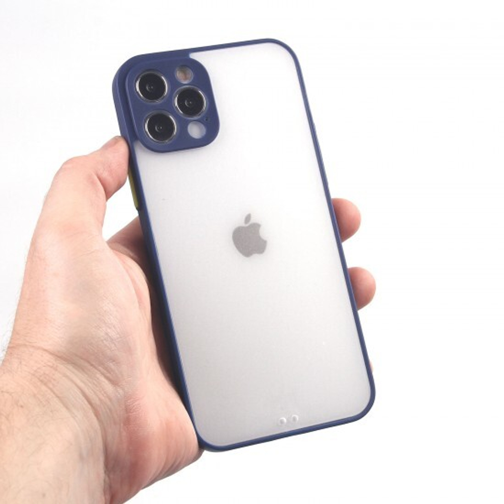 Чехол для iPhone 12 Pro, прозрачный, матовый, 0,5 мм, 012507 Черный