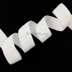 Бейка матовая белая 15 мм