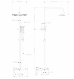 Душевая система WONZON & WOGHAND WW-AE33110-MW белый матовый