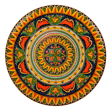 Блюдо "Arabesque" (оранжевый) d=27см,h=3см (min6) (транспортная упаковка)