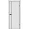 Купить Межкомнатная дверь ПЭТ P-21 белый матовый кромка ABS чёрная глухая