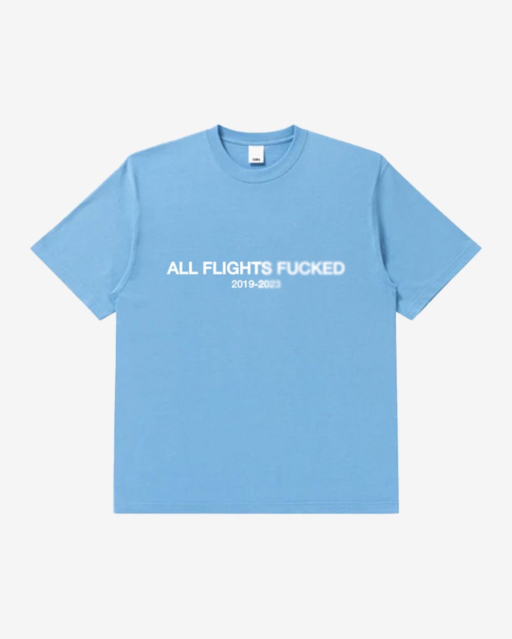 Футболка CU8E All Flights Fucked Голубая