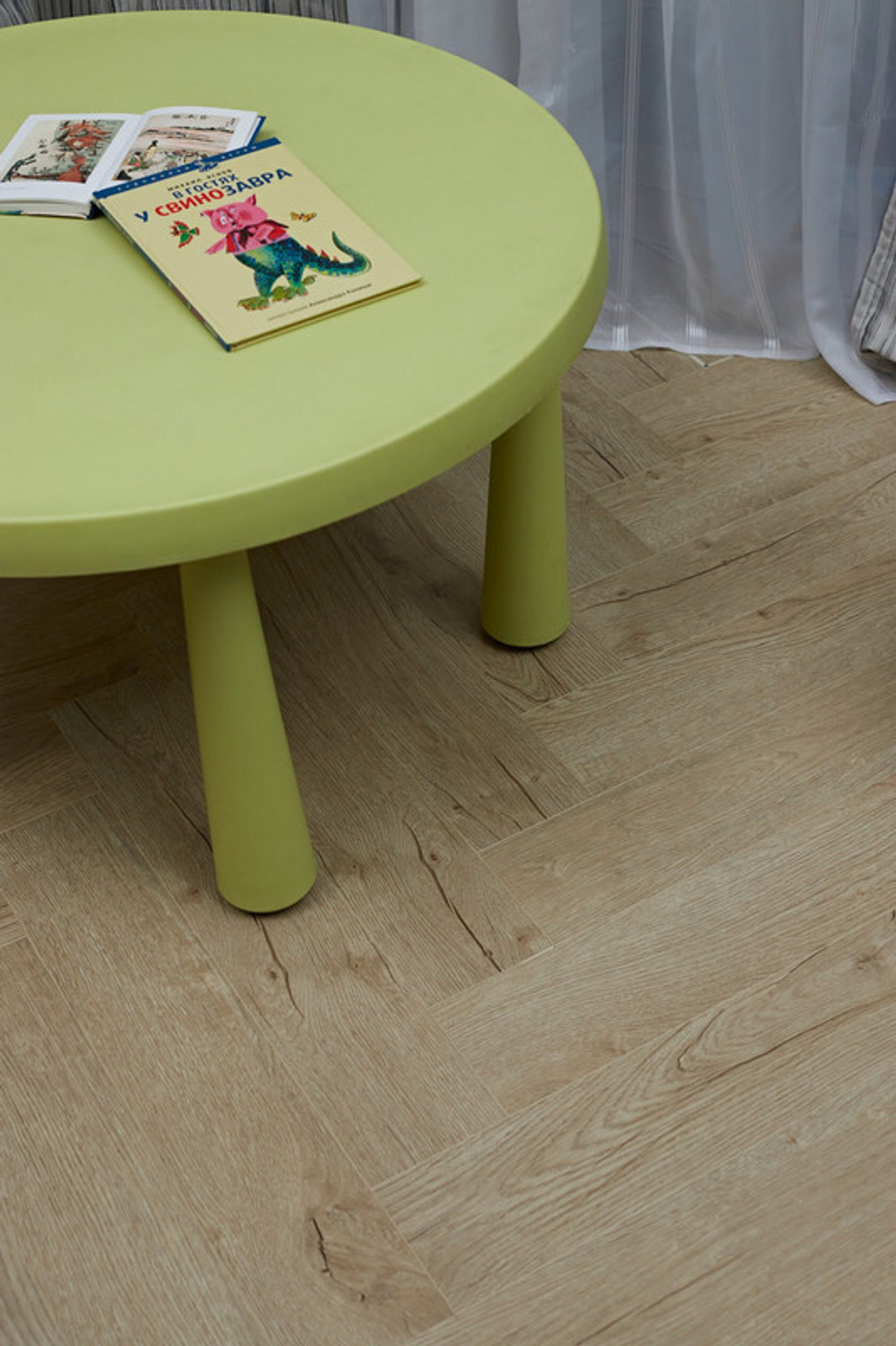 Кварц-винил SPC Steinholz Herringbone 4,5 мм Танне 1.14688 м2