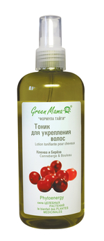 Green Mama Формула тайги Тоник для волос Клюква и береза, укрепляющий, 250 мл