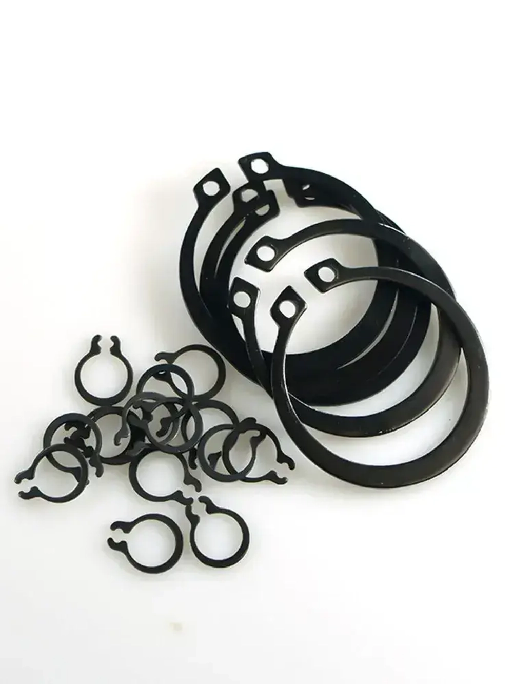 Стопорное кольцо из углеродистой стали, набор, 18 видов (размеров), 300 штук