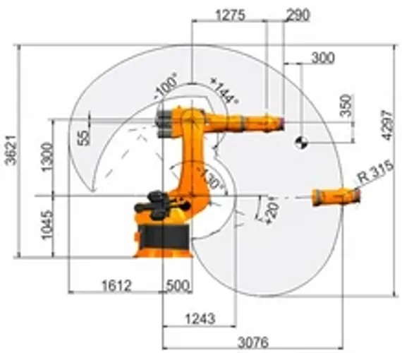 Промышленный робот KUKA KR 600 FORTEC, KR 600 R2830 F