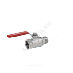 Кран шаровой латунь хром R254DL Ду 15 Ру42 ВР/НР рычаг красный Giacomini R254LX003