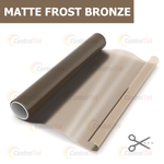 Пленка для окон декоративная MATTE FROST BRONZE ControlTek, на отрез (ширина рулона 1,22 м.)