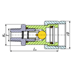 БРС HPA NPT 1/4 - D1/4 Розетка PM