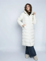 Куртка зимняя удлиненная с капюшоном