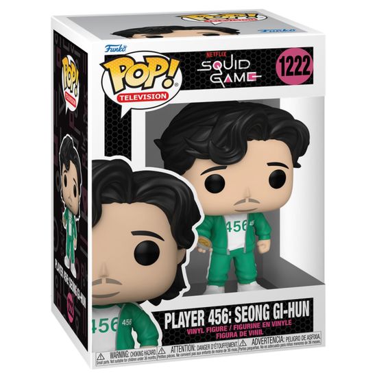 Фигурка Funko POP! TV Squid Game Player 456 Seong Gi-hun (1222) 64795 / Фигурка Фанко ПОП! по мотивам сериала "Игра в кальмара", Сон Ки Хун