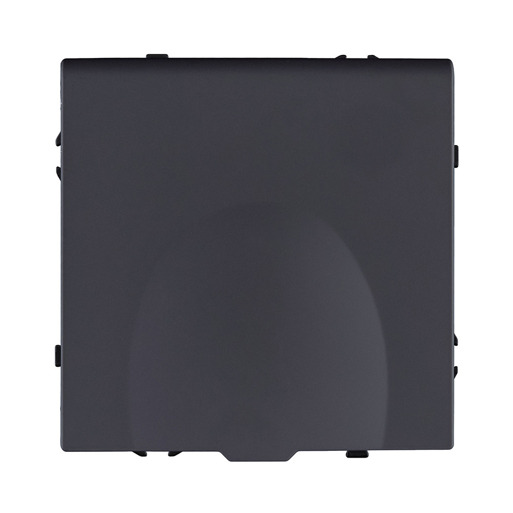 Розетка штепсельная SCHUKO 16A/250 В с крышкой, черный матовый Kollinger Eclipse EC-015BK