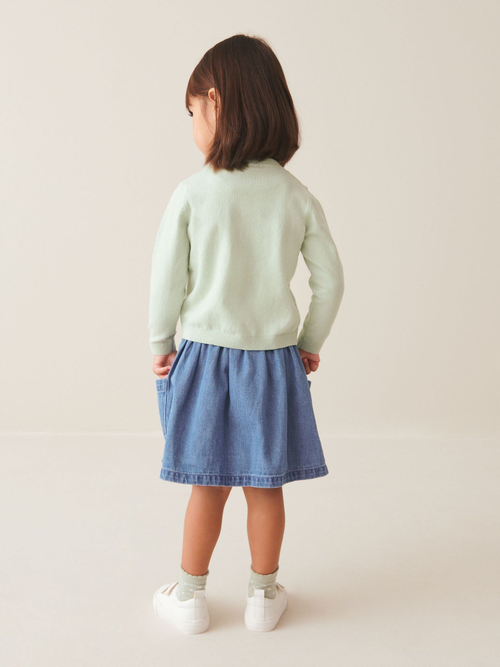 Кардиган для девочки Next 825-332, Мятный