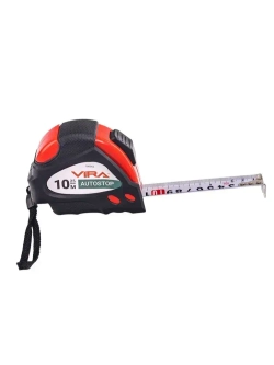 Рулетка 10 м х 25 мм с автостопом и магнитным зацепом VIRA