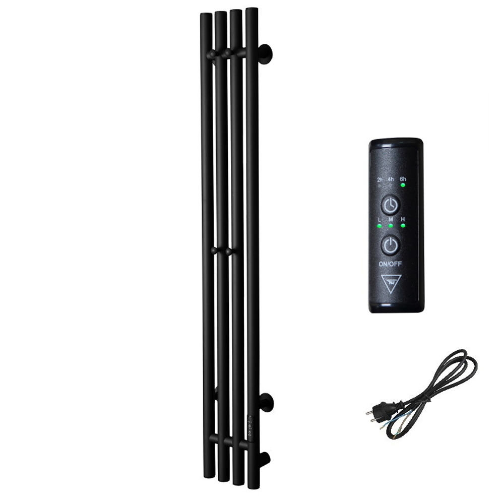 Полотенцесушитель MIXLINE MOON BLACK 120/15 (таймер,206 Вт) электрический ЧЕРНЫЙ