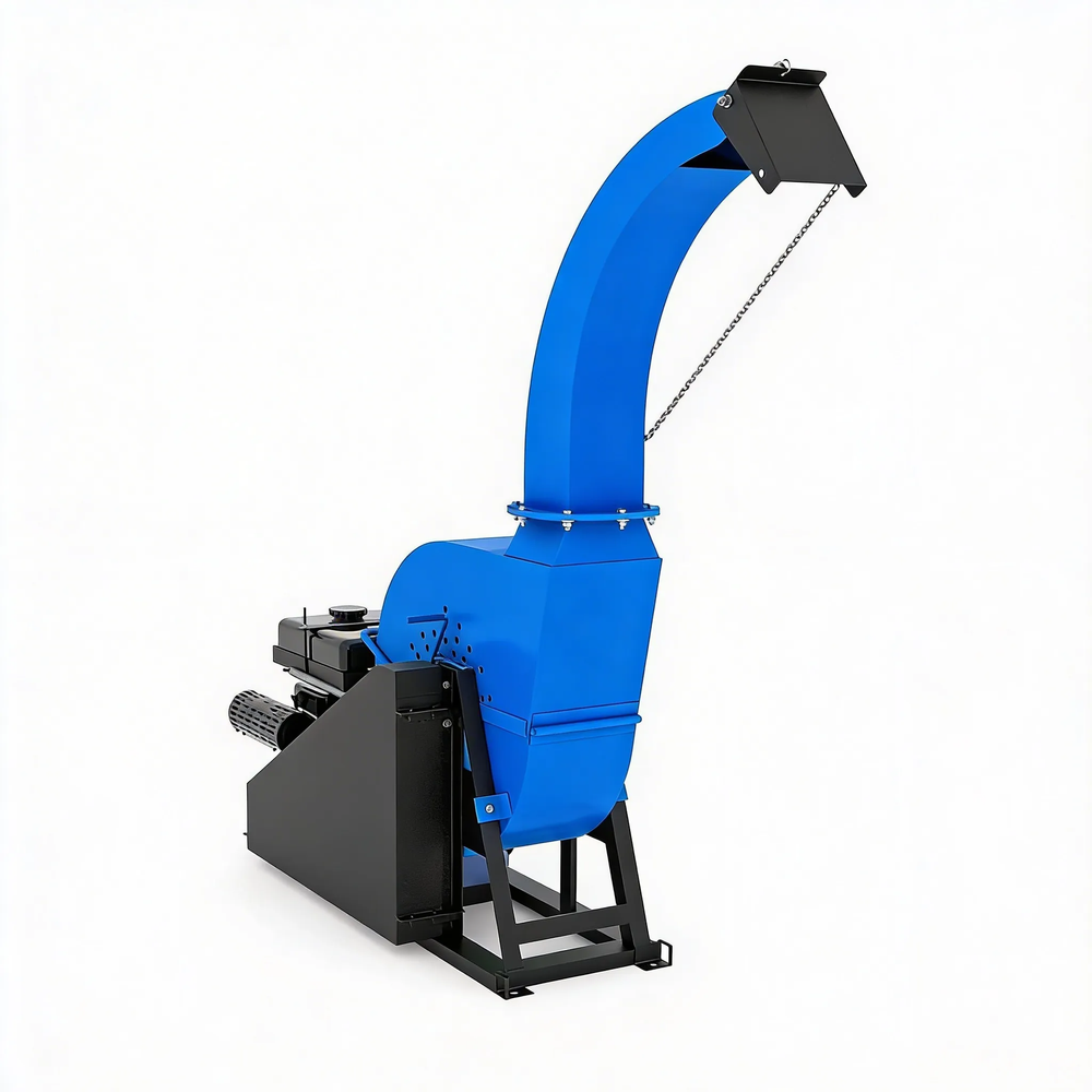 Рубительная машина "Метеор" ИД-600Н Б29 (бензиновый двигатель, 29 л.с., электростартер)