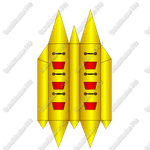 Двойной банан, мест для посадки 6, усиление дна "Стандарт плюс"