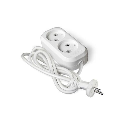 Удлинитель бытовой 2 гн, 5 м, ПВС, 2х0.75 мм2, б/з, UNIVersal, У6, 011М-05