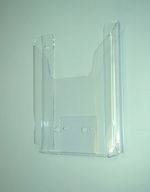 Карман буклетница настенная акриловая А5 верт 20мм