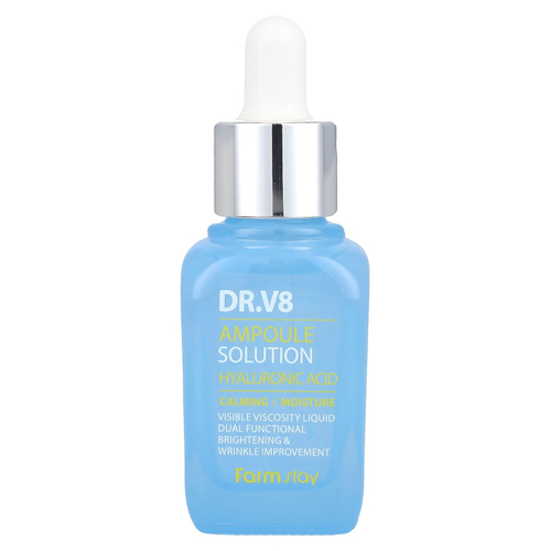 Farmstay, Доктор V8 Ampoule Solution Hyaluronic Acid, 30 мл