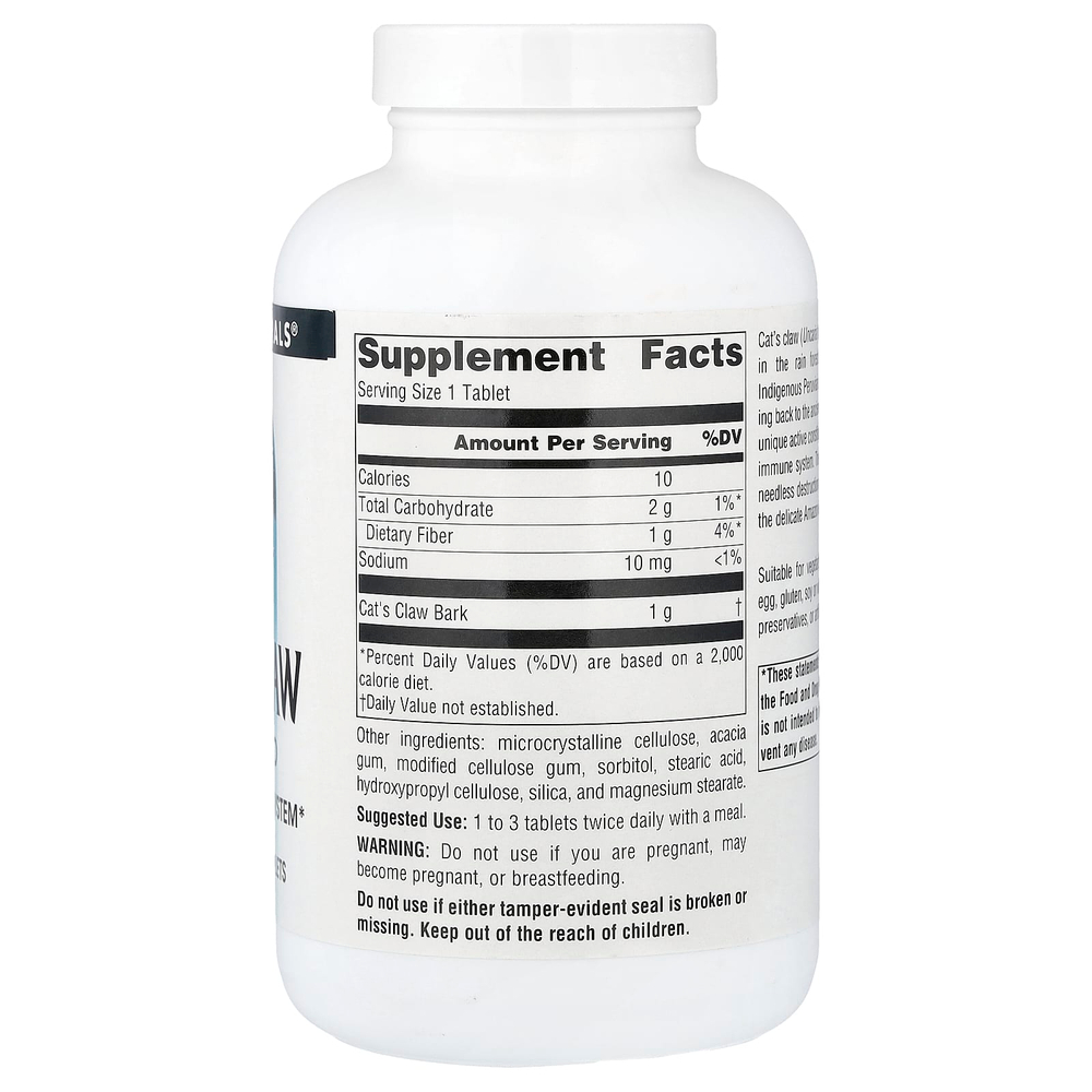 Source Naturals, кошачий коготь, 1000 мг, 120 таблеток