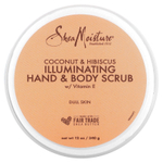 SheaMoisture, Осветляющий скраб для рук и тела с витамином E, кокосом и гибискусом, 340 г (12 унций)