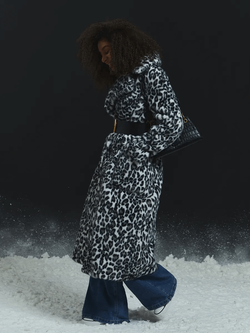 Эко шуба чебурашка, SilverFox (арт. 978/снежный барс)