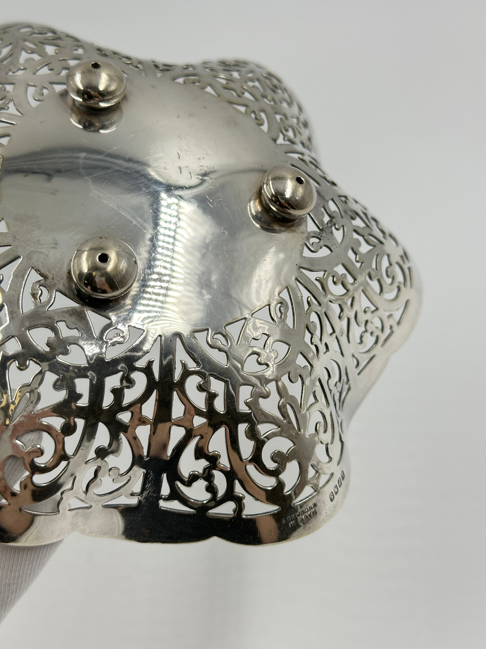 Конфетница посеребренная