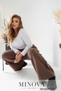 Брюки 1522-Мокко Minova