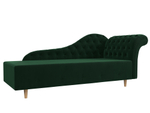 Кушетка Камерон правая, Зеленый, Велюр, 110093