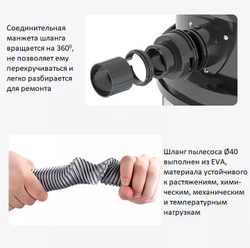 Пылесос для текстильной промышленности Kardv DL-3078Х, 80л, 3600Вт
