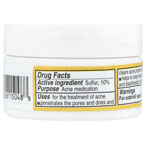 De La Cruz, серная мазь, средство от акне, максимальная эффективность, 6 г (0,21 унции)