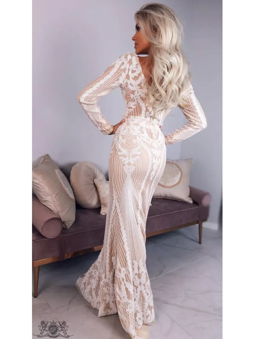 шикарное белое макси платье с пайетками + plus size