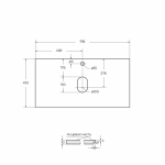 Тумба с раковиной и столешницей BelBagno KRAFT 90 Rovere Galifax Bianco