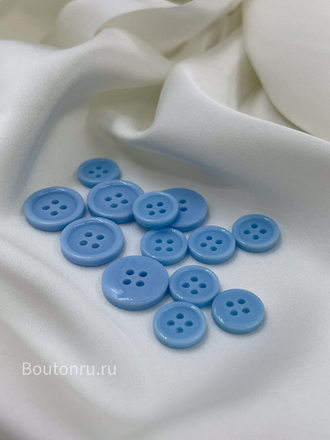 Пуговицы на прокол небесно-голубые